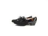 シンデレラはどこですか?LAST FLOWER PUMPS RIVERSE (BLACK ENAMEL / BLACK NUBUCK)