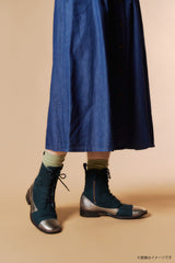 LAST FLOWER BOOTS 2(NAVY / SILVER) SB0006-02