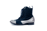 LAST FLOWER BOOTS (NAVY / SILVER) SB0001-03