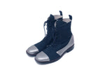LAST FLOWER BOOTS (NAVY / SILVER) SB0001-03