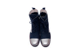 LAST FLOWER BOOTS (NAVY / SILVER) SB0001-03