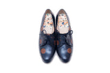 【特注】LAST FLOWER PUMPS DOT (NAVY / BROWN) SP0001-13