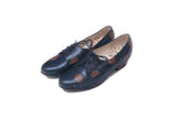 【特注】LAST FLOWER PUMPS DOT (NAVY / BROWN) SP0001-13