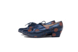 【特注】LAST FLOWER PUMPS DOT (NAVY / BROWN) SP0001-13