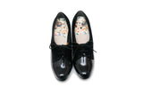 LAST FLOWER PUMPS MONO (BLACK ENAMEL / BLACK NUBUCK) SP0001-18