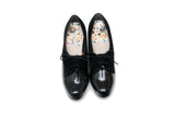 【特注】LAST FLOWER PUMPS MONO (BLACK ENAMEL / BLACK NUBUCK) SP0001-18