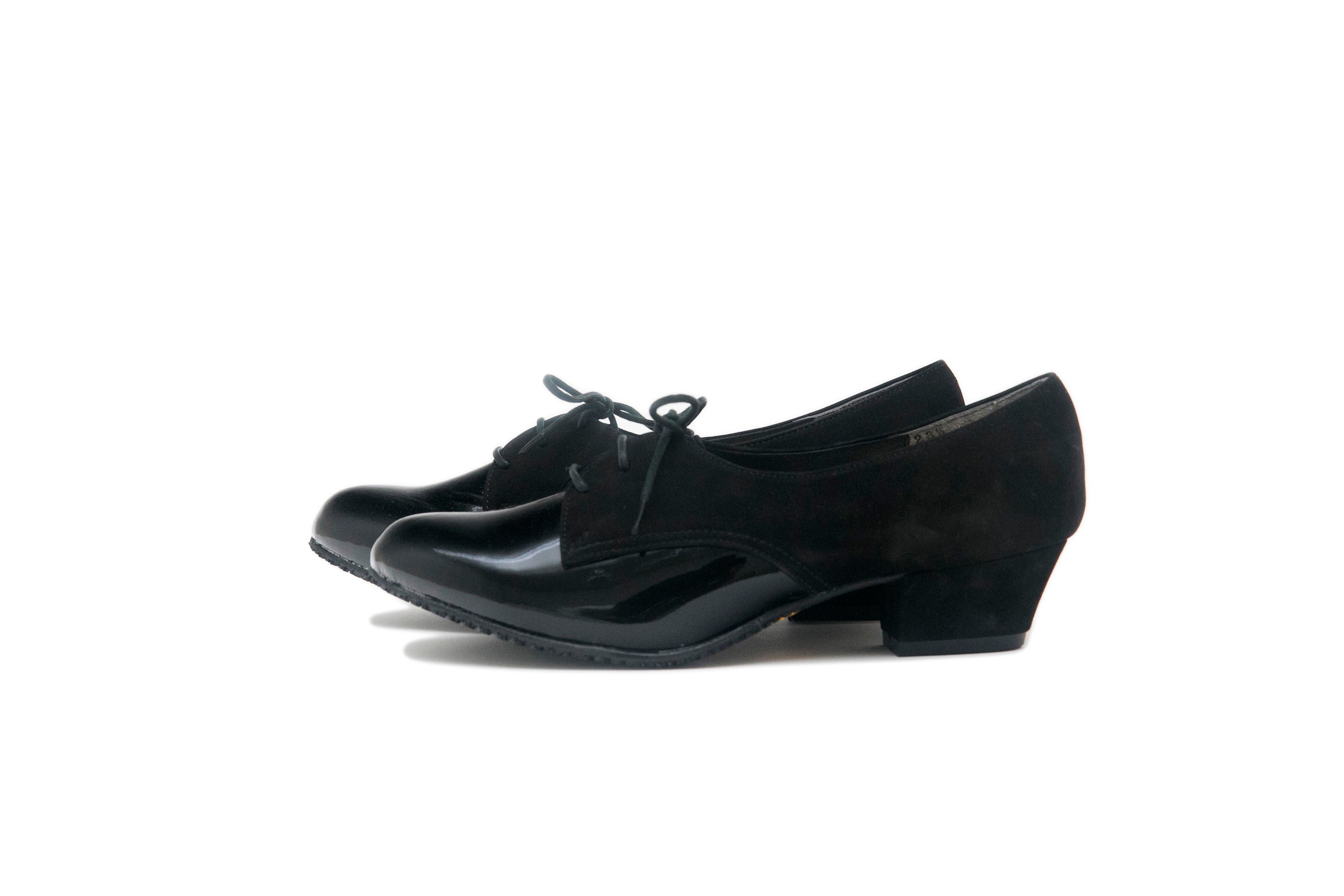 LAST FLOWER PUMPS MONO (BLACK ENAMEL / BLACK NUBUCK) SP0001-18