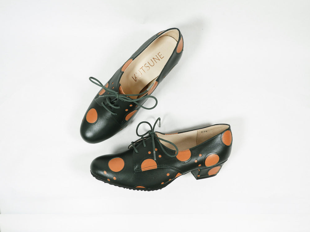 LAST FLOWER PUMPS DOTS (GREEN / CAMEL) SP0001-20 – トーキョー