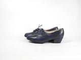 シンデレラはどこですか？LAST FLOWER PUMPS DOT (NAVY / BROWN) SP0001-13X