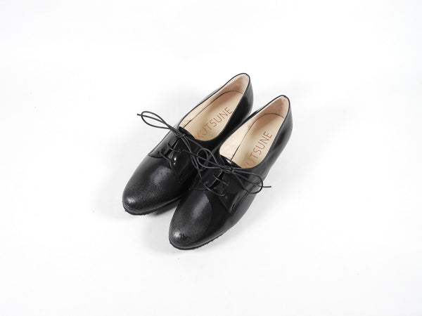 シンデレラはどこですか？LAST FLOWER PUMPS MONO (BLACK DOT) CIND_SP0001-X07