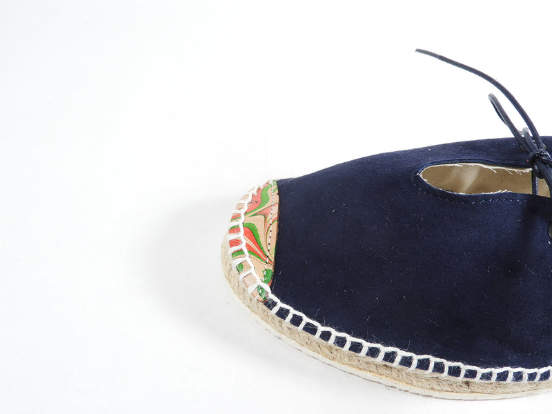 シンデレラはどこですか？ESPADRILLES OX(NAVY MARBLING) CIND_SS0006-03OX