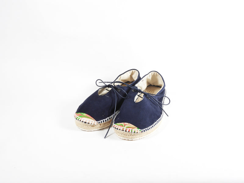 シンデレラはどこですか？ESPADRILLES OX(NAVY MARBLING) CIND_SS0006-03OX
