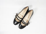 DOUBLE STRAP PUMPS (BLACK) SP0016-01