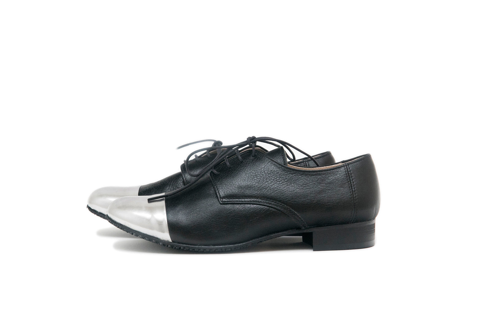 BLUCHER STRAIGHT CHIP BI-COLOR (BLACK / SILVER) SP0004-429