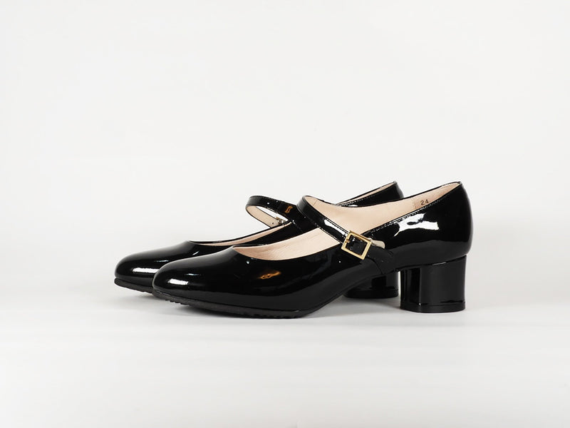シンデレラはどこですか？MARY JANE  (BLACK ENAMEL) CIND_SP0008-01