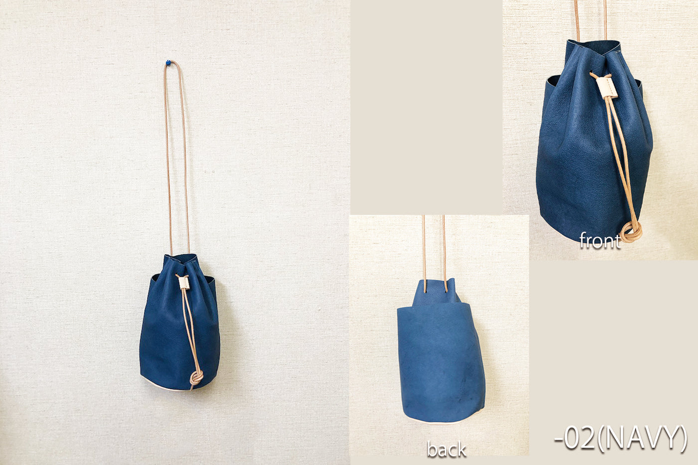 KINCHAKU BAG (GOLD / NAVY / ORANGE / WATER / BROWN) ZZ011